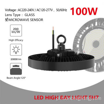 Inteligentna LED UFO High Bay Light 100W